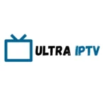 Logo de Ultra IPTV Chile con ícono de TV en azul, servicio premium de streaming HD y 4K.