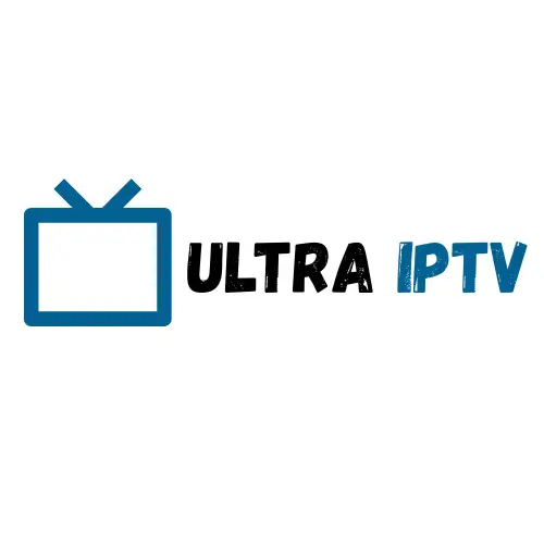Logo de Ultra IPTV Chile con ícono de TV en azul, servicio premium de streaming HD y 4K.